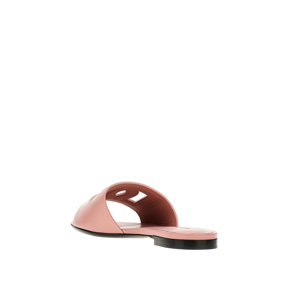 'DG' leather slides