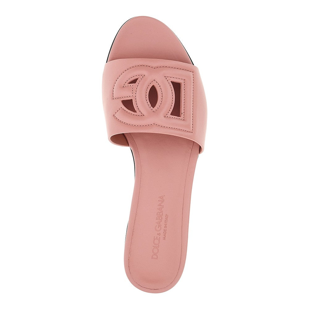 'DG' leather slides