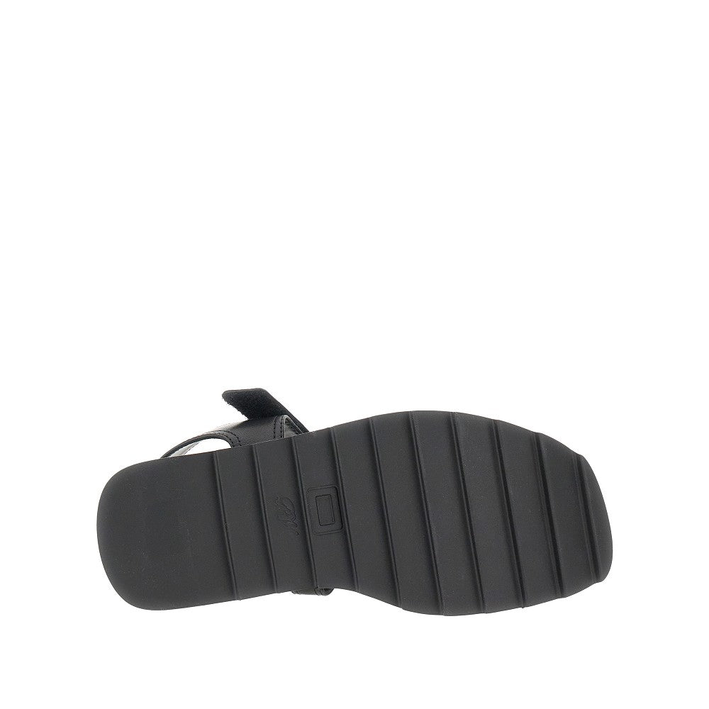 Sandali Slidy Viv in nappa con zeppa