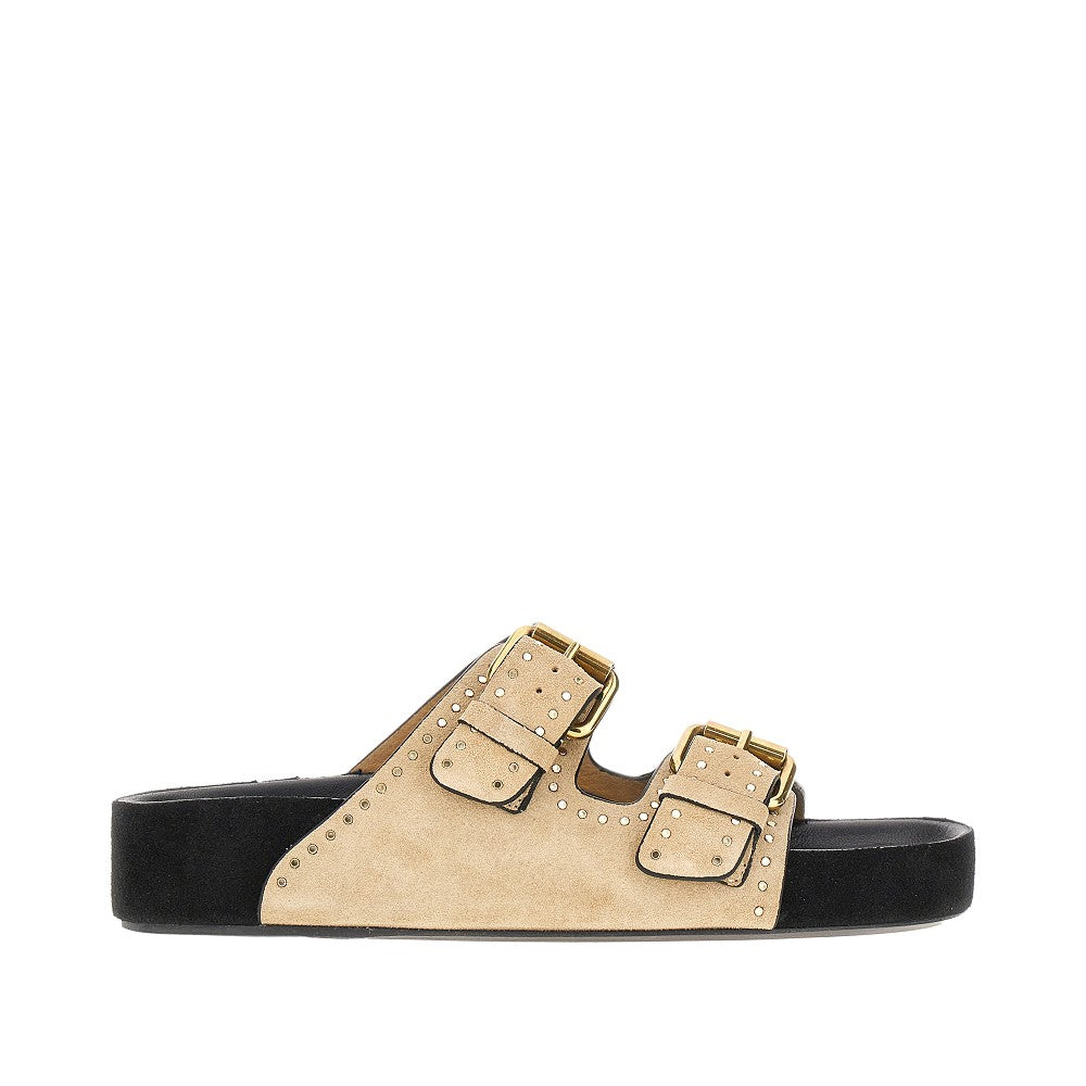 'Lennyo' suede leather sandals