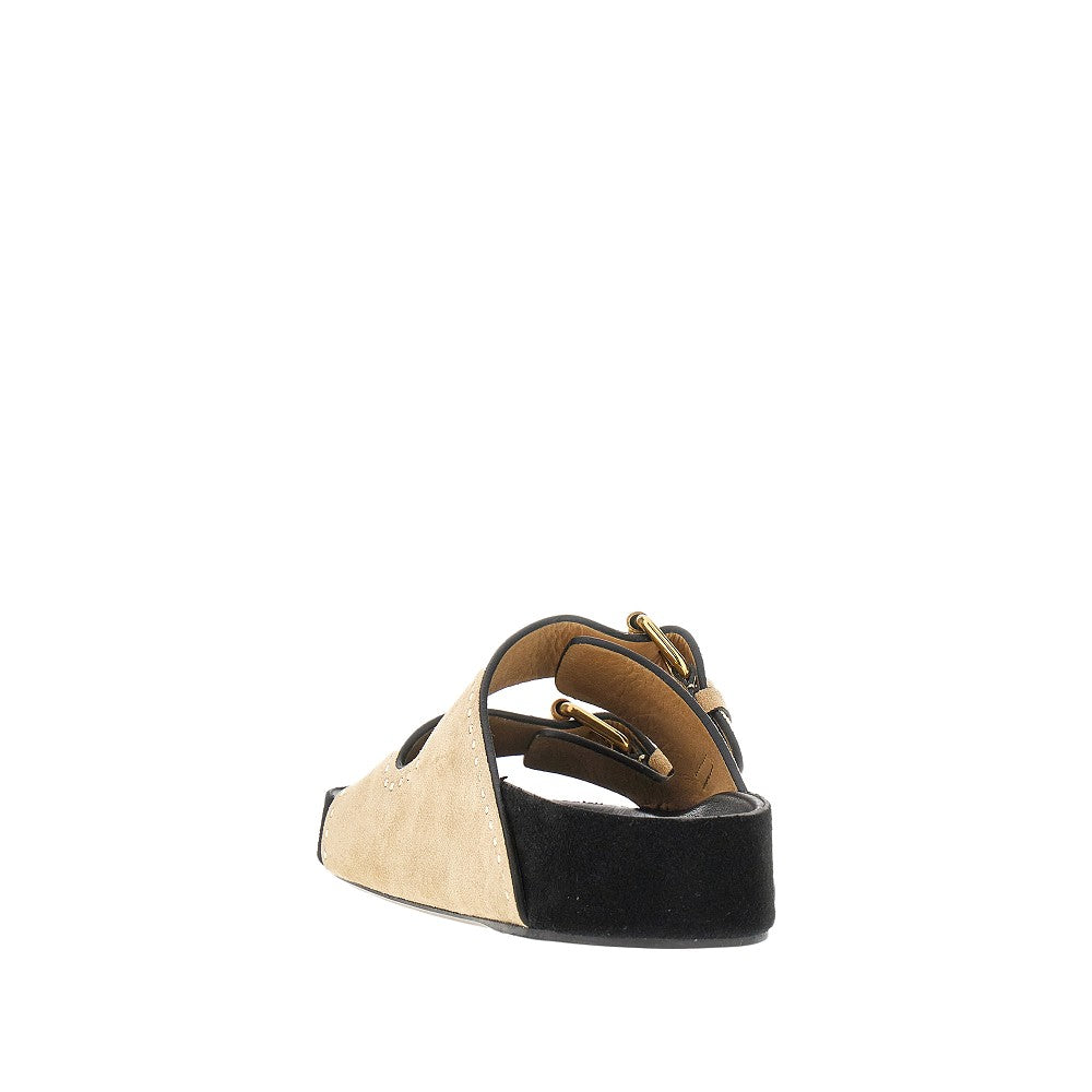 'Lennyo' suede leather sandals