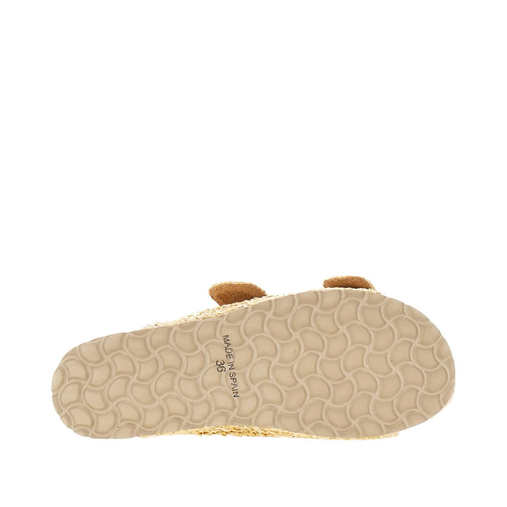 Sandali Nordic in rafia intrecciata
