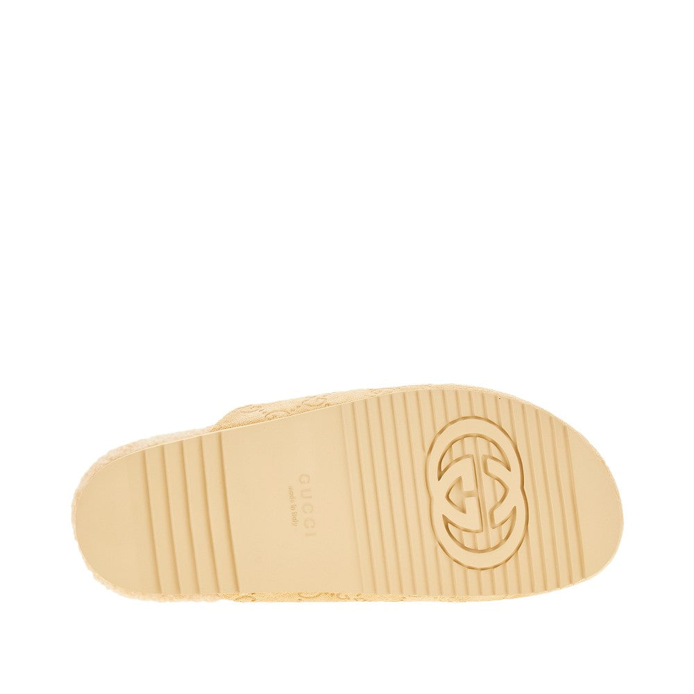 Suede leather sabot with Horsebit detail