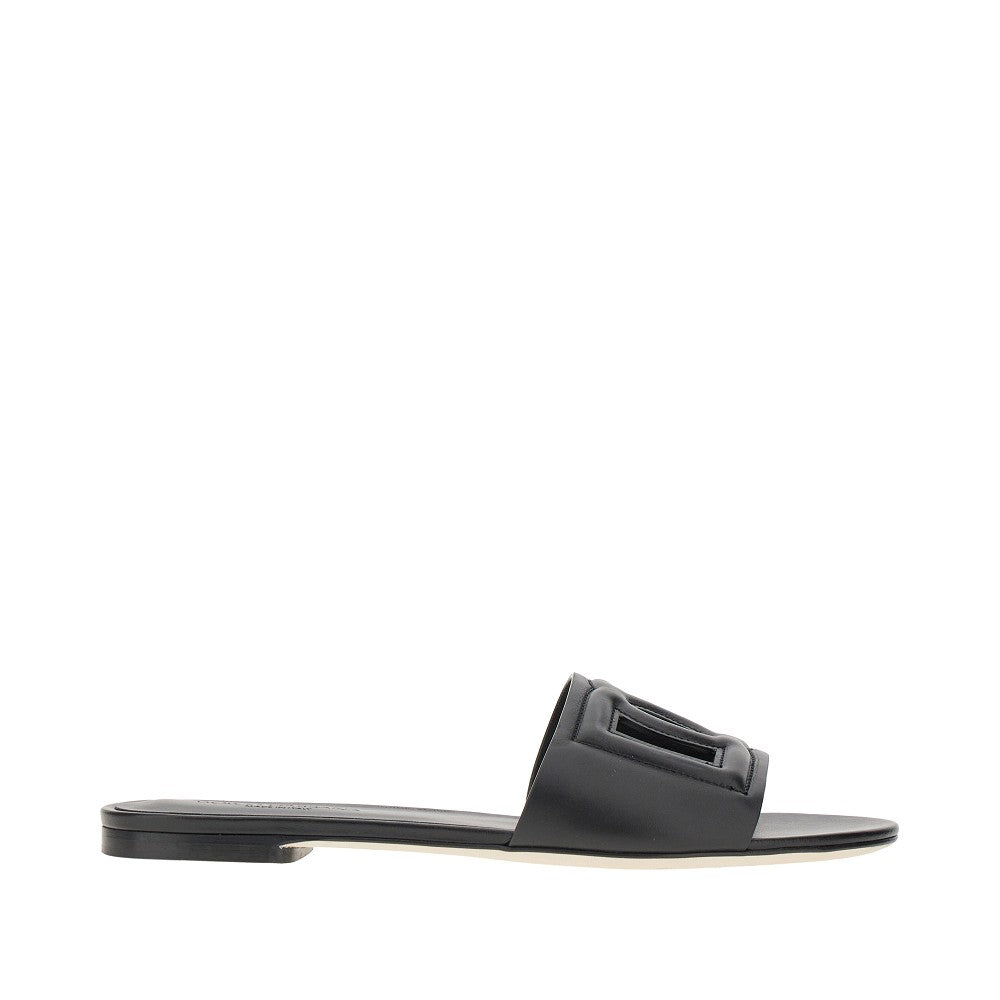 'DG' leather slides