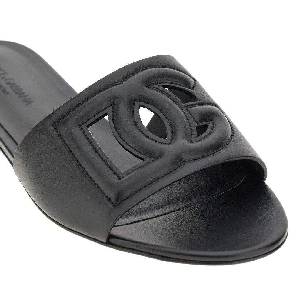 'DG' leather slides