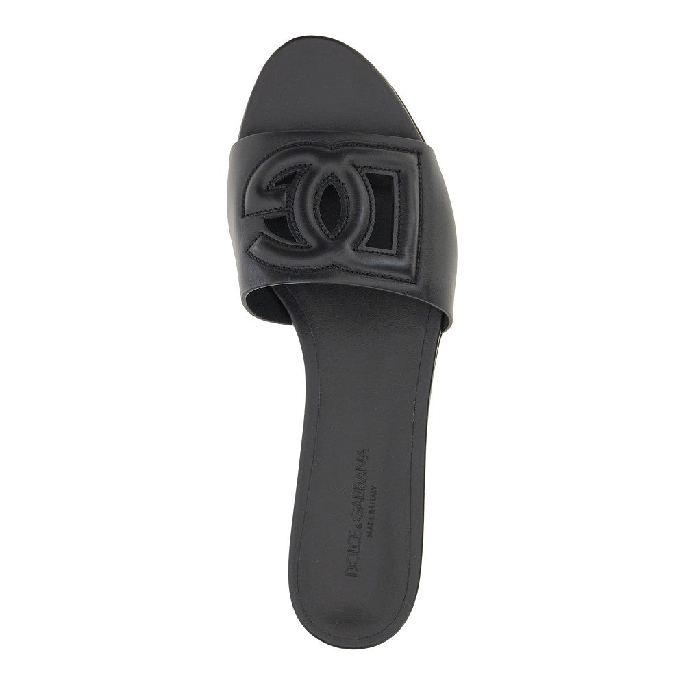 'DG' leather slides