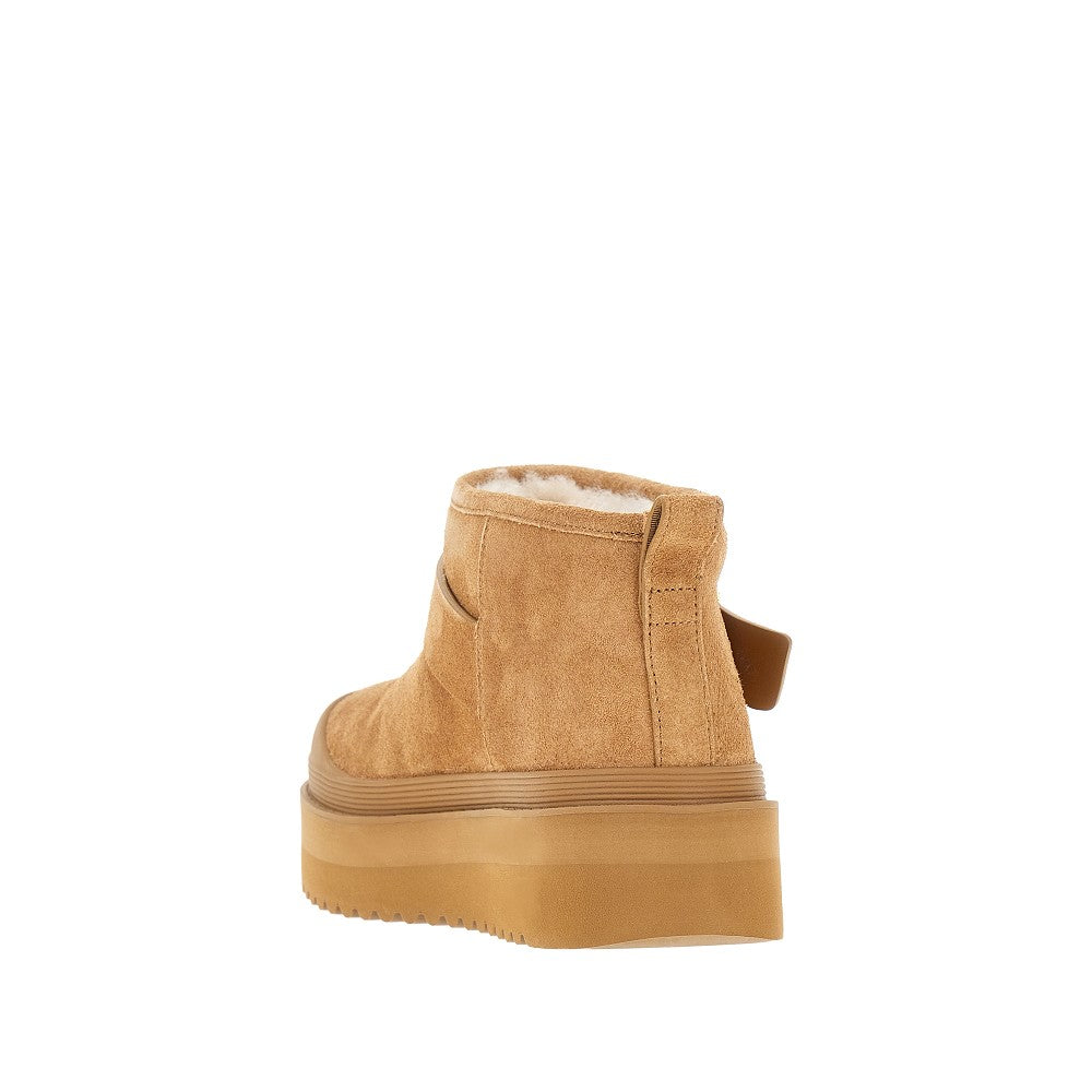 'Mellow' shearling platform boots