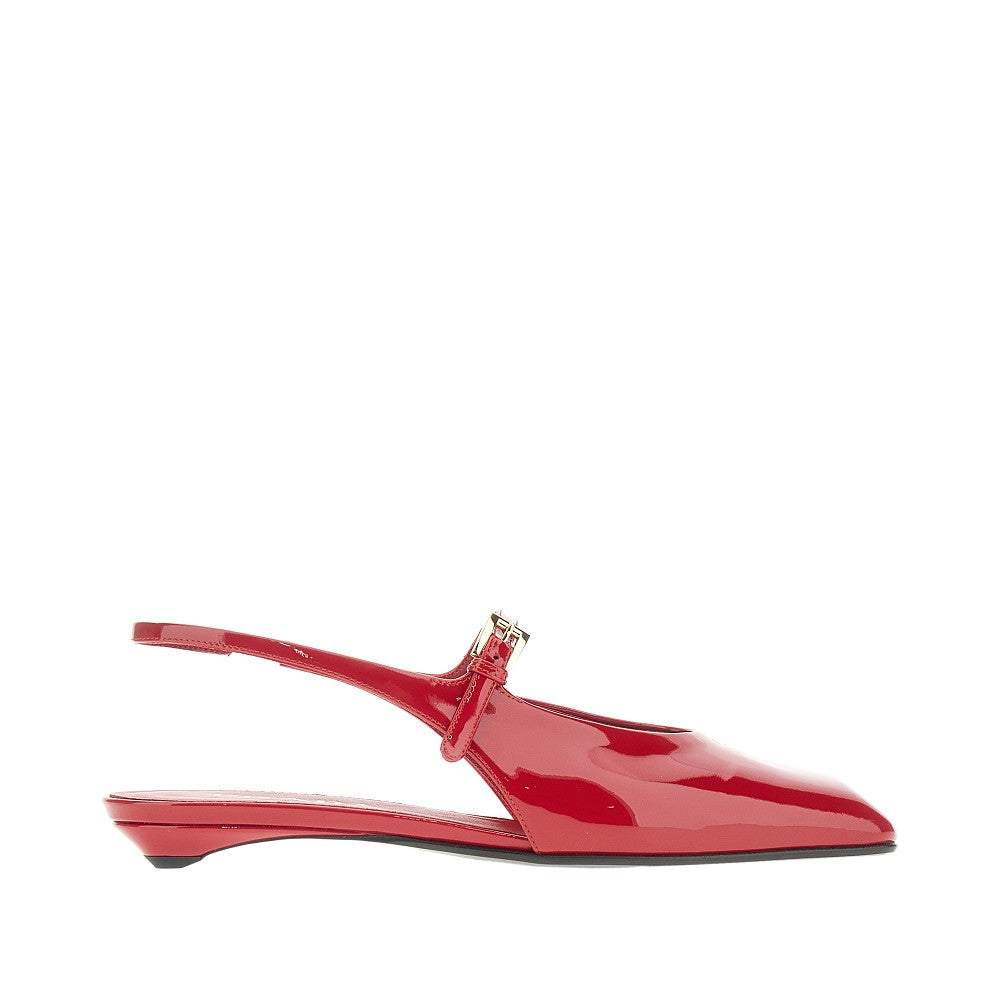 Ballerine slingback in vernice