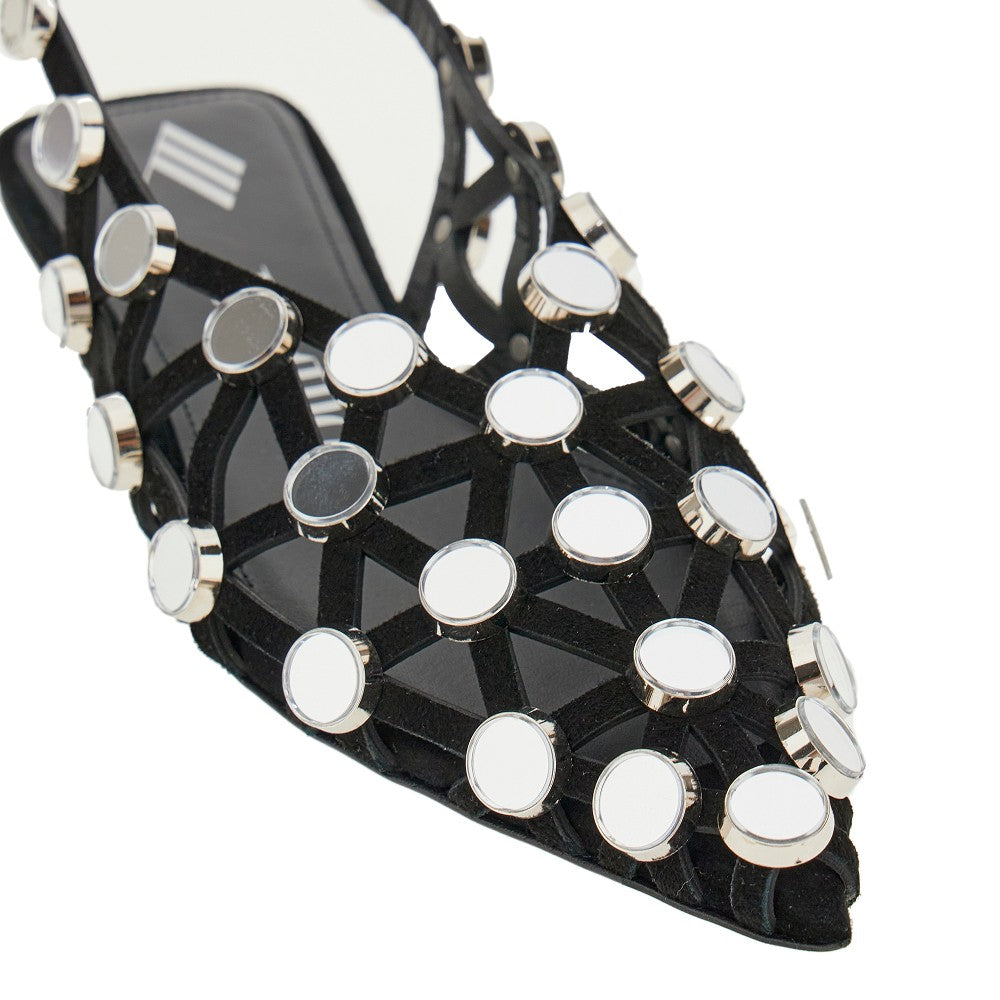 'Grid' ballerinas