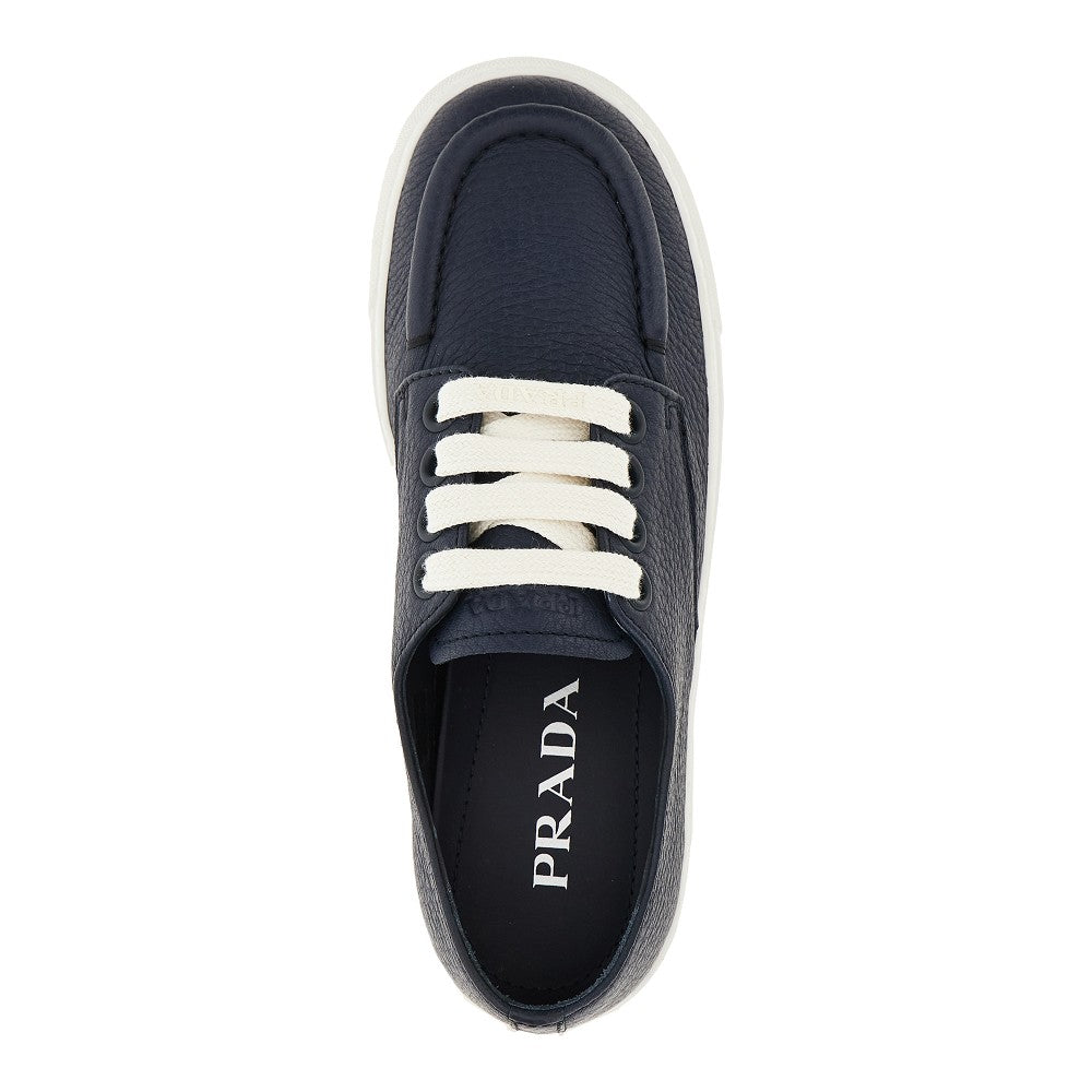 Leather boat shoes