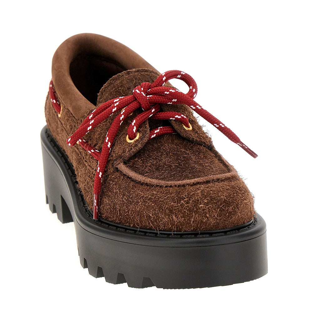 Suede leather loafers