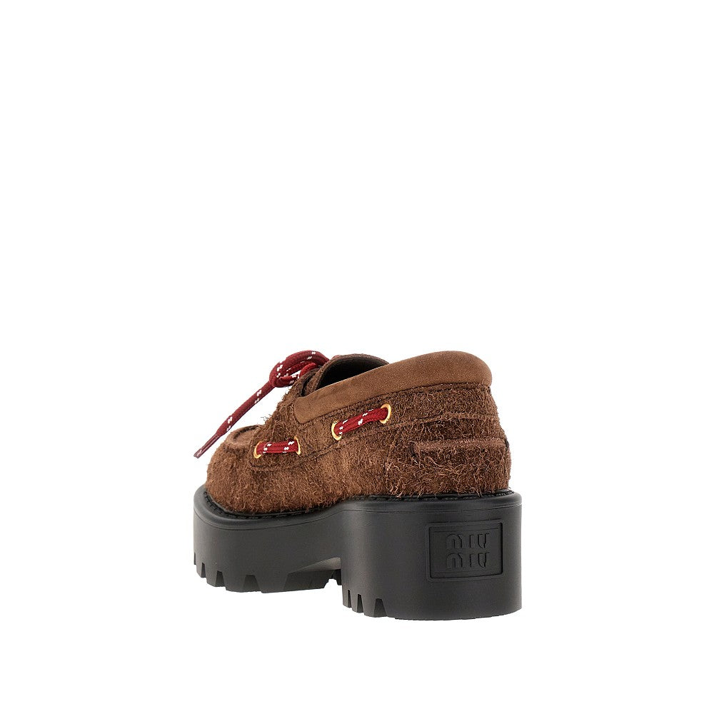 Suede leather loafers