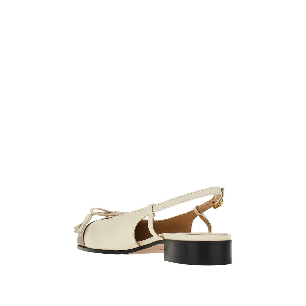 Ballerine slingback 'Valet Du Roi' in pelle