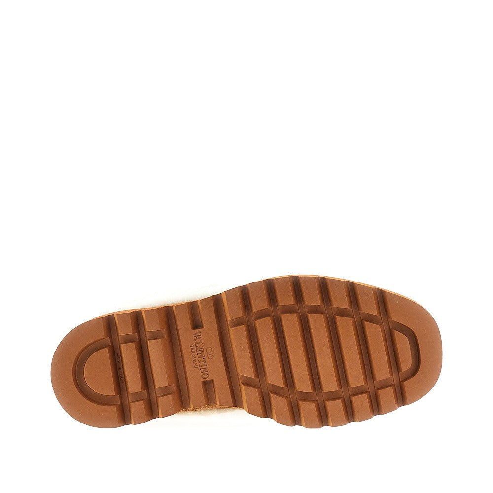 Scarponcino in suede e shearing