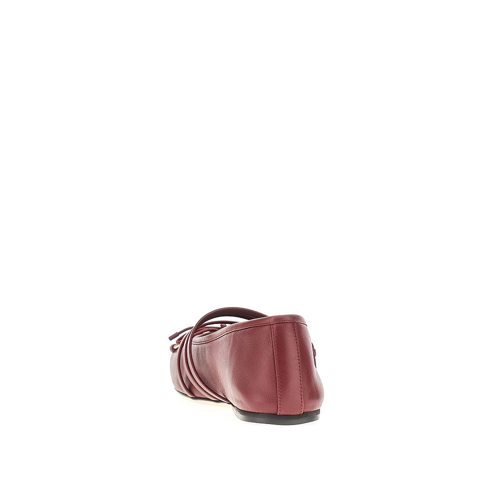 Nappa leather ballet flats with Horsebit