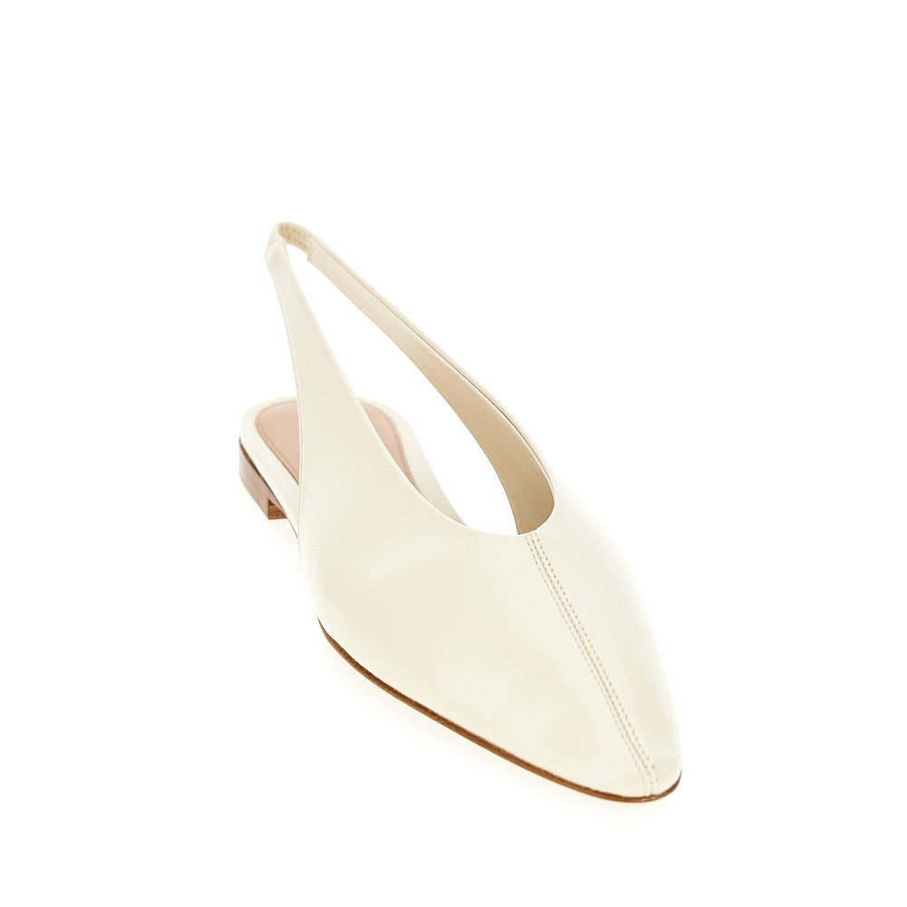 Leather 'Sofia' slingback ballet flat