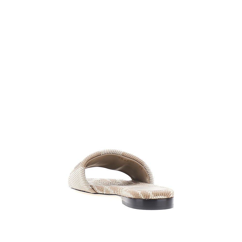 'Fendi Sunshine' jacquard fabric slides