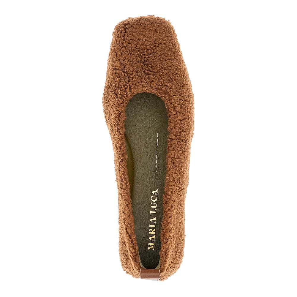'Augusta' eco-shearling ballerinas