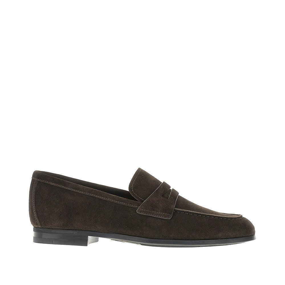 'Milton' suede leather loafers