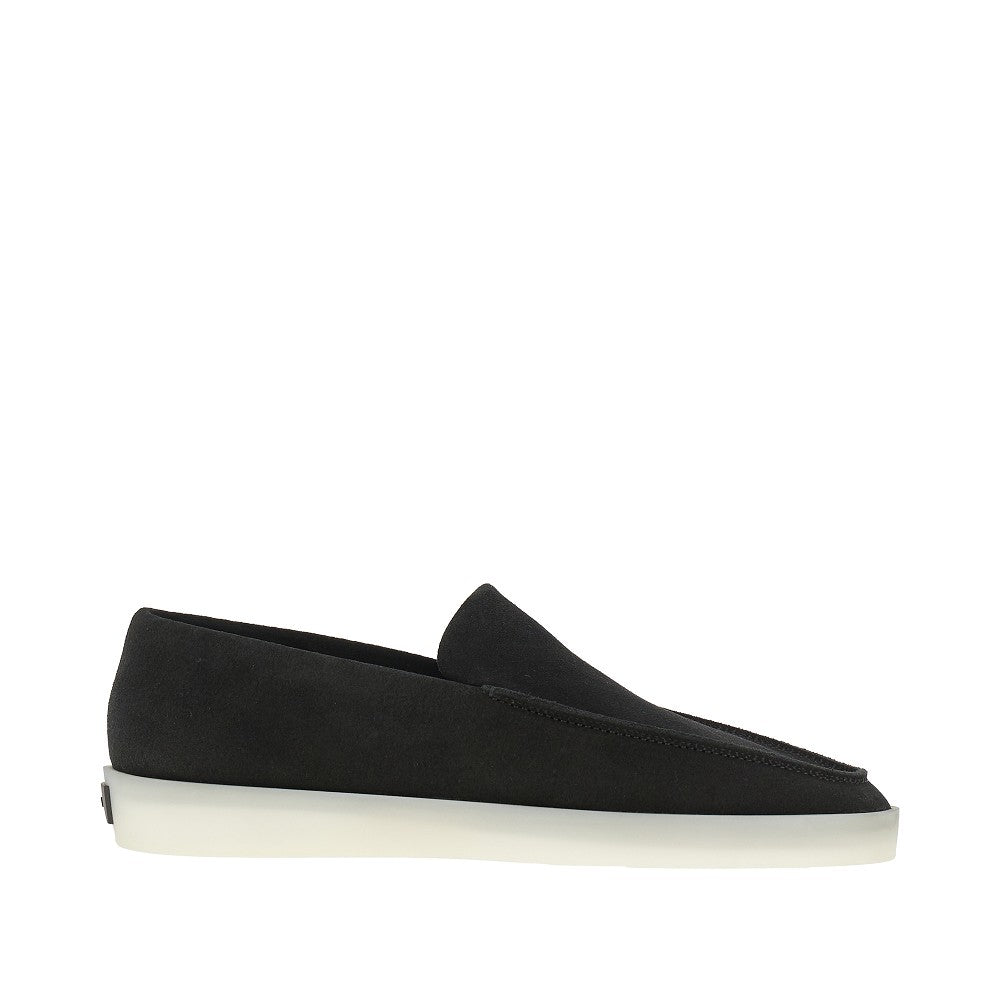 Suede leather loafers