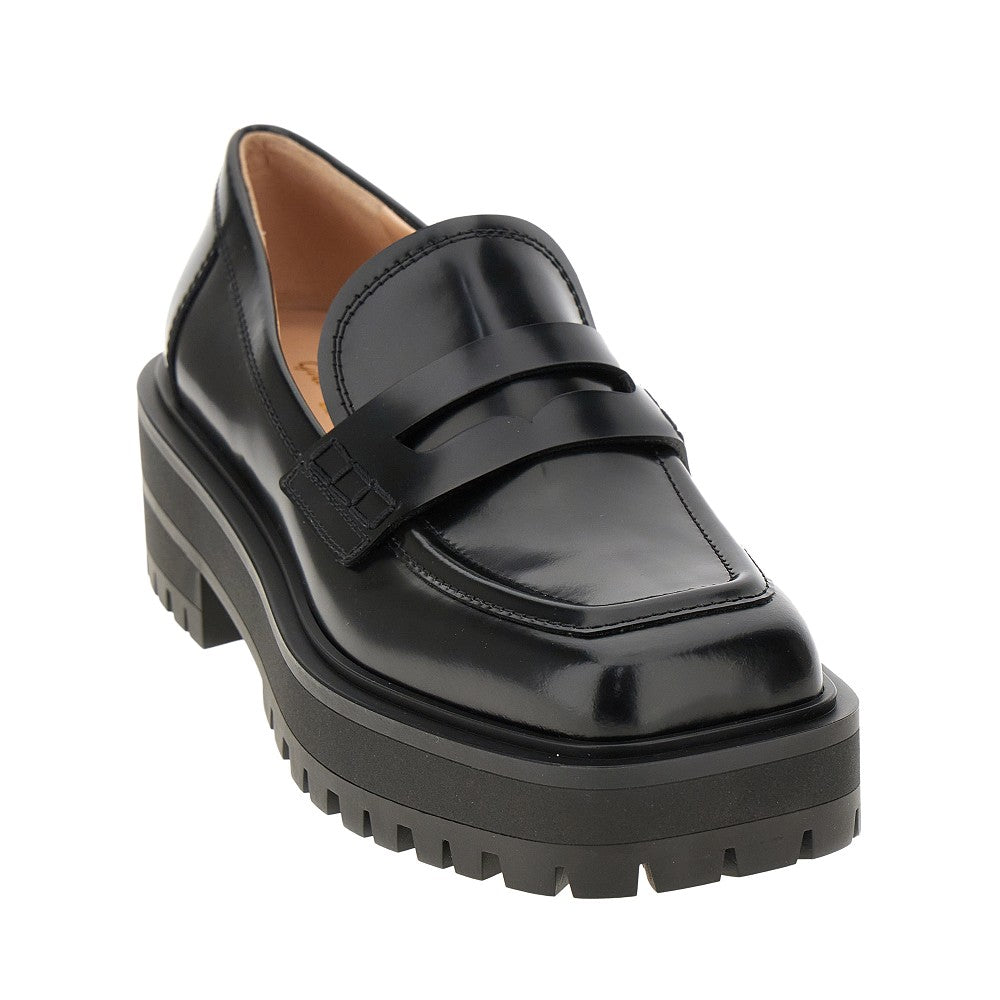 Spazzolato leather 'Ramsey' loafers