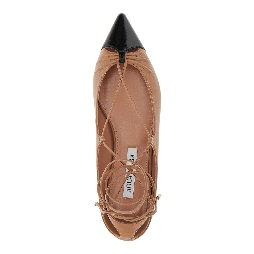 Ballerine stringate 'Gabi' in nappa