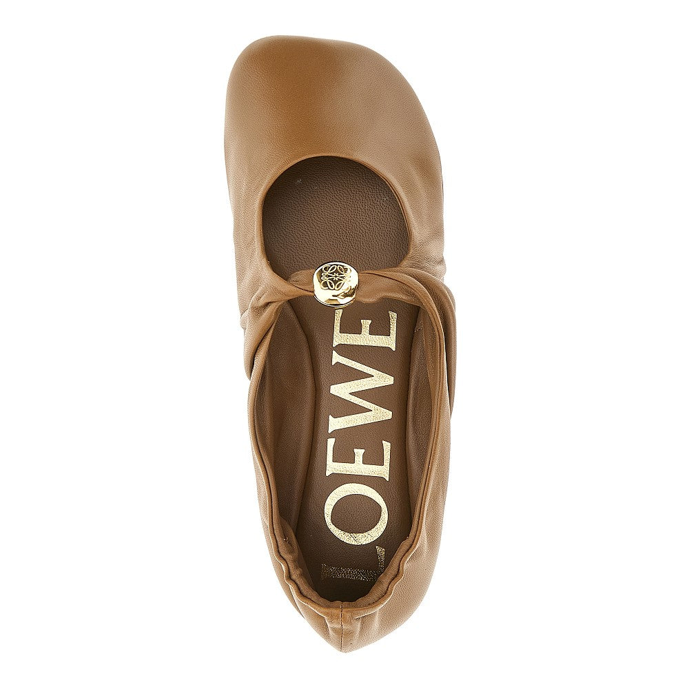Ballerine 'Pebble' in nappa