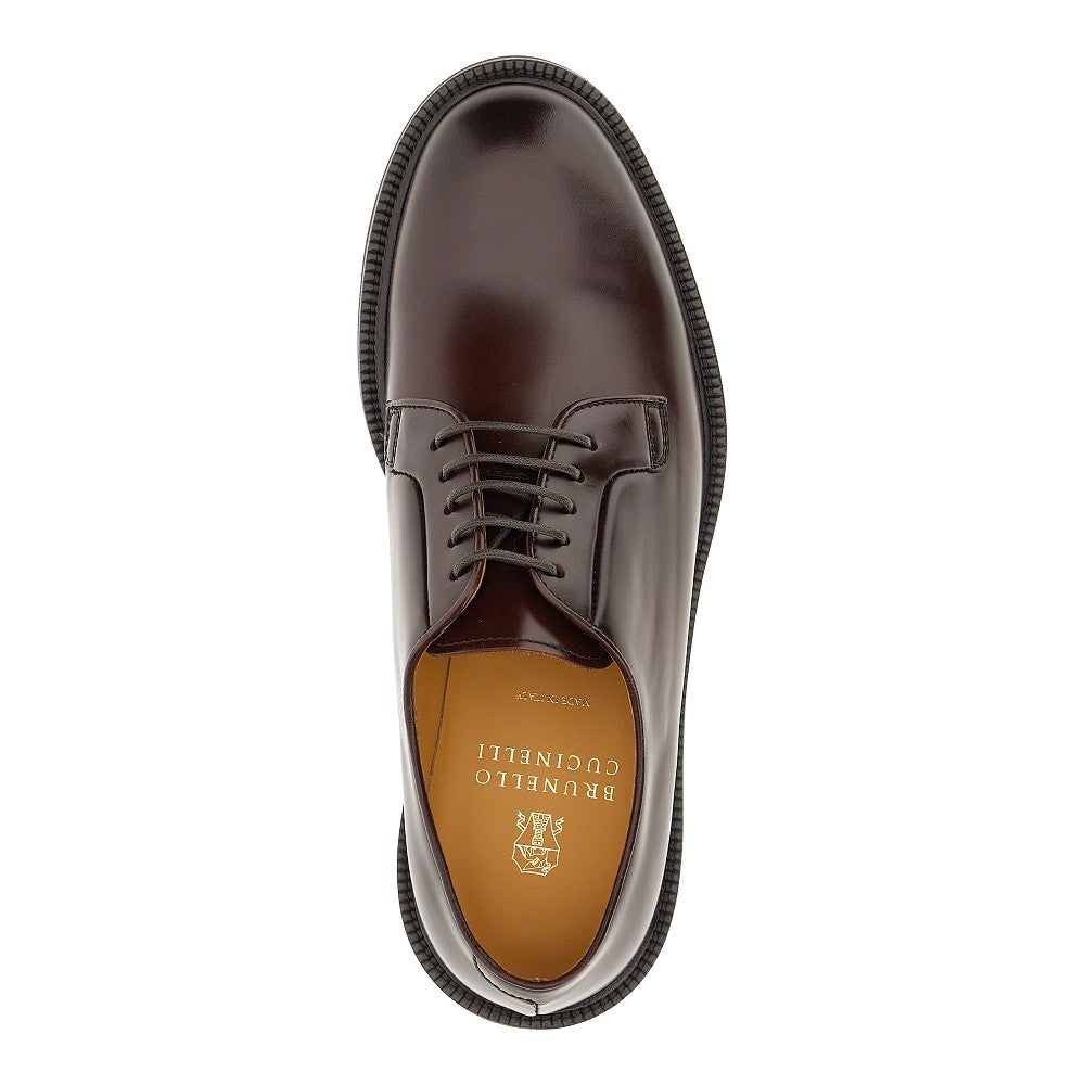Stringate Derby in pelle