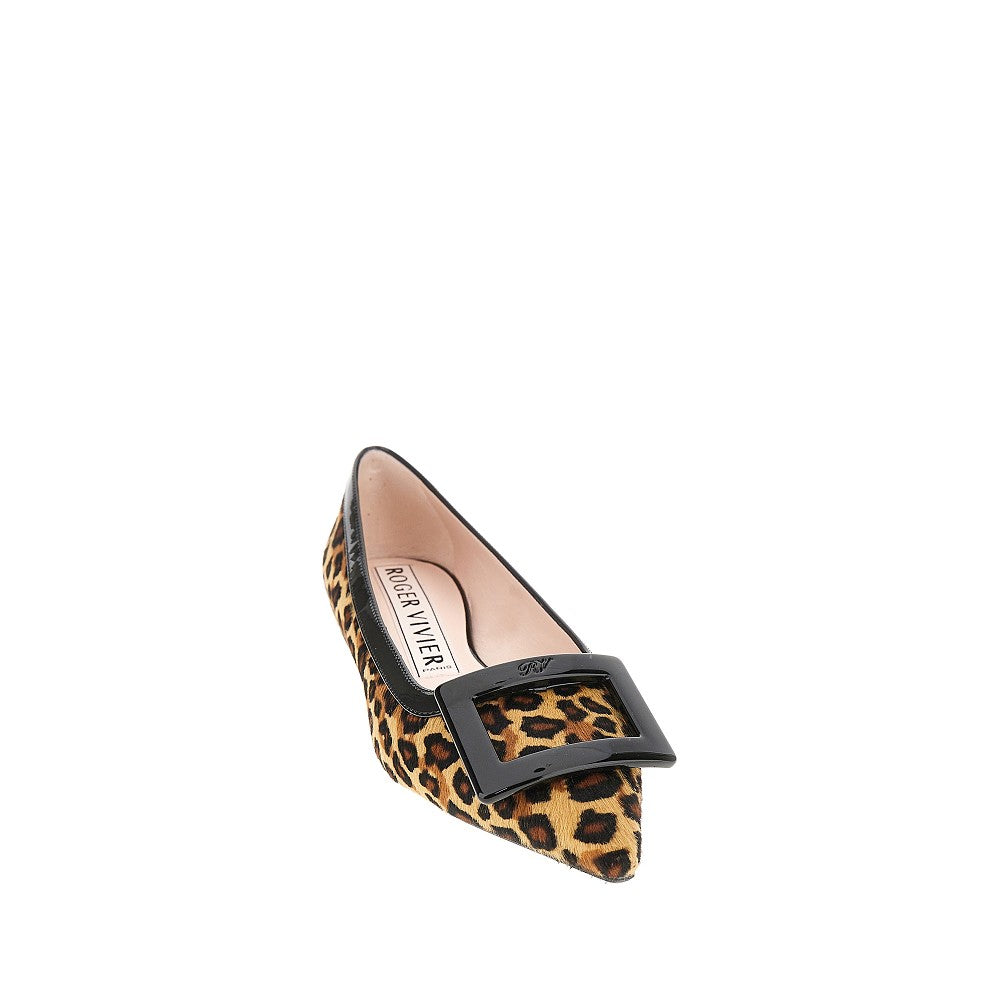 Ballerine 'Gommettine' in cavallino animalier