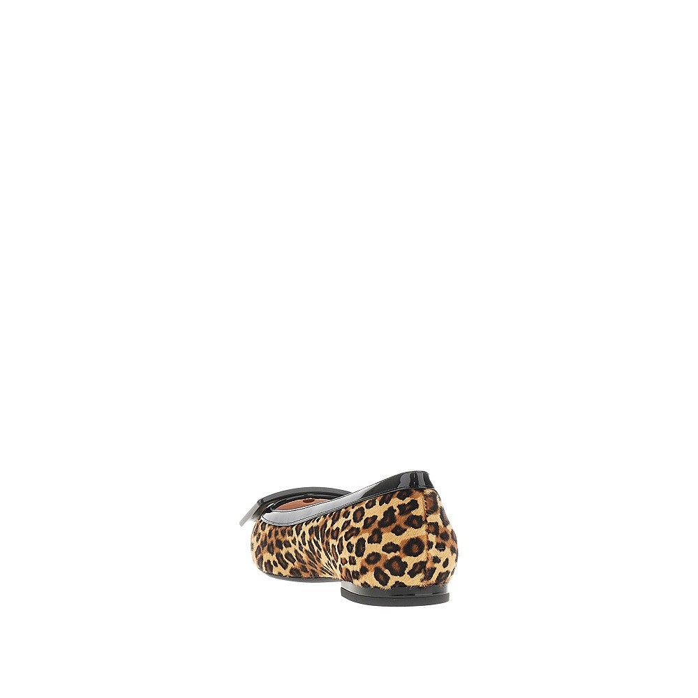 Ballerine 'Gommettine' in cavallino animalier