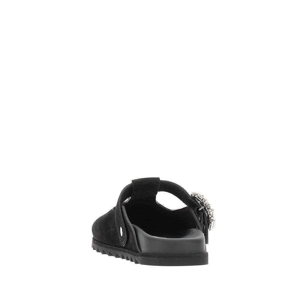 Sabot 'Slidy Viv'' in pelle scamosciata