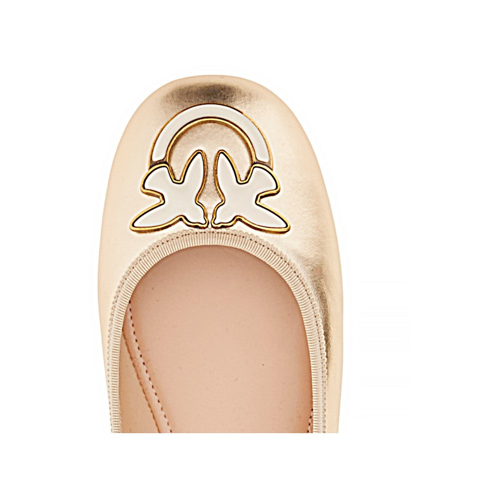 Ballerine in pelle con nastri removibili