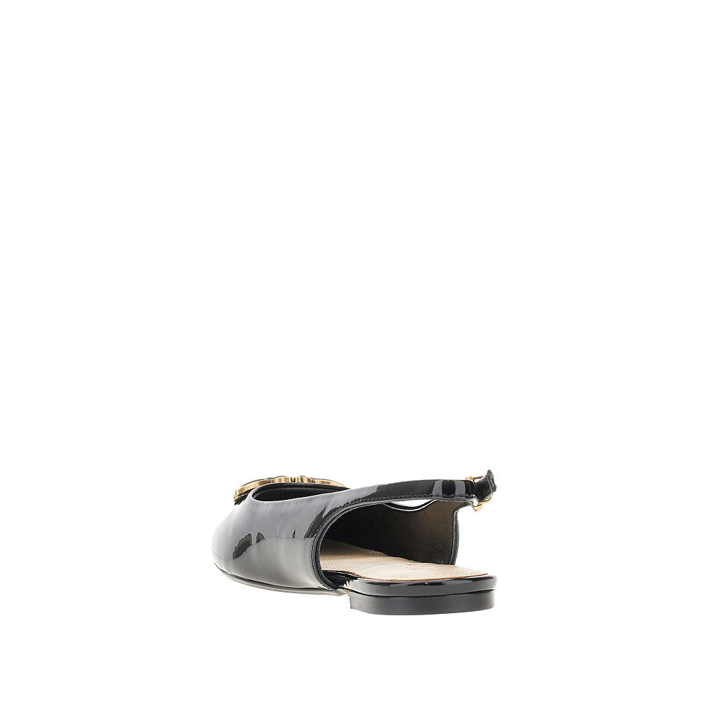 Ballerine slingback in vernice