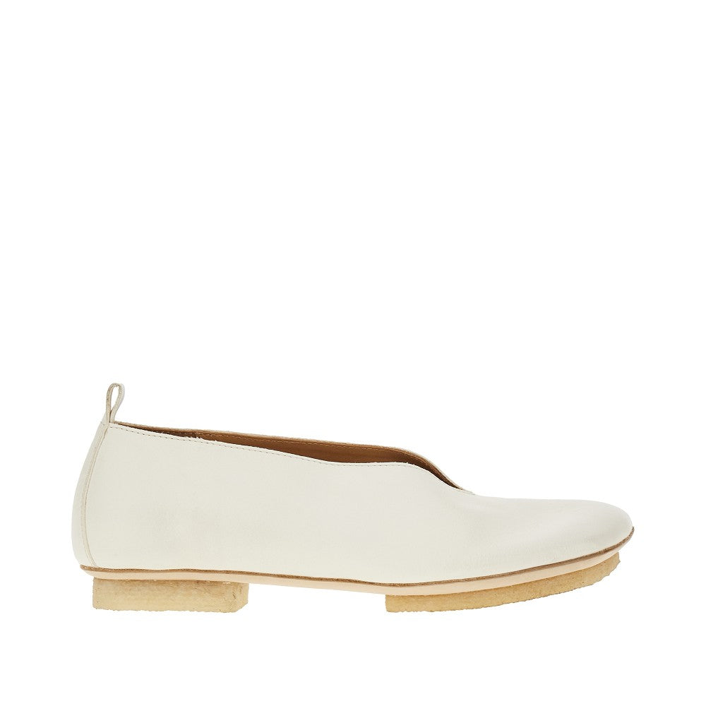 'Stone' leather ballet flats