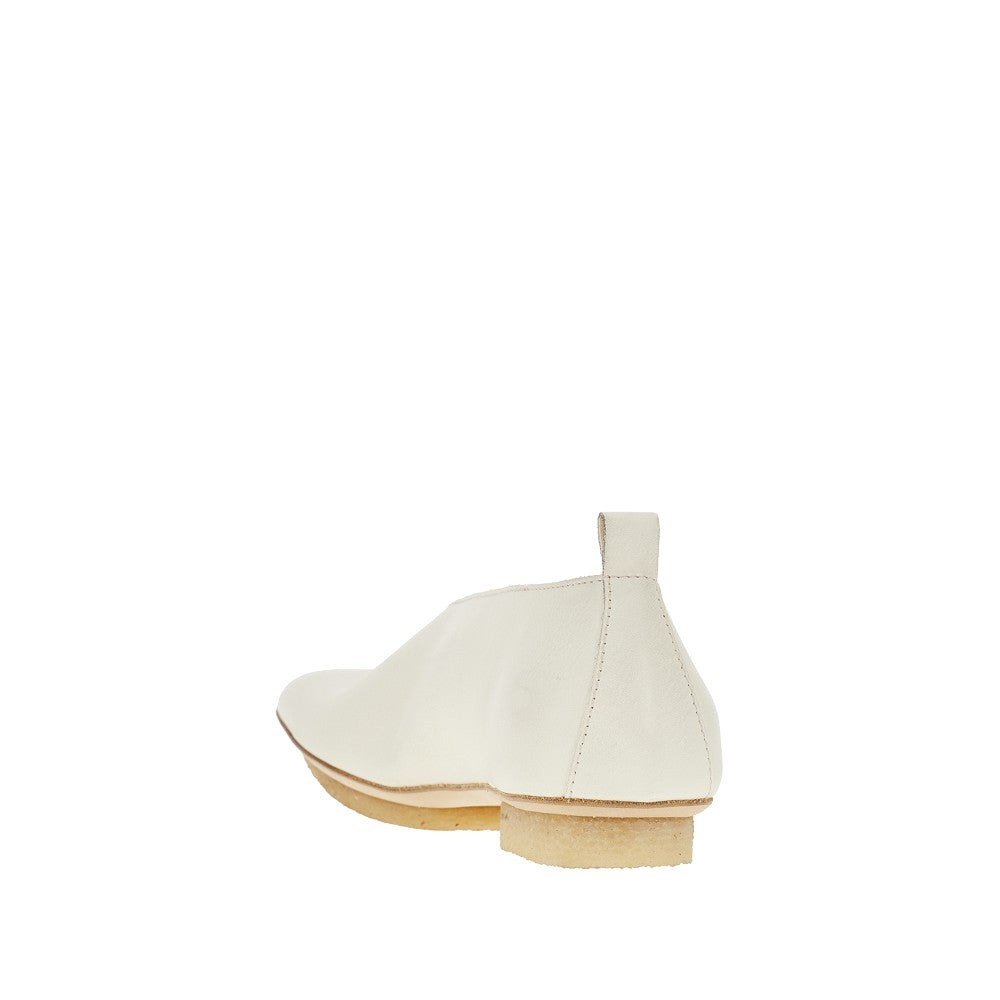 'Stone' leather ballet flats