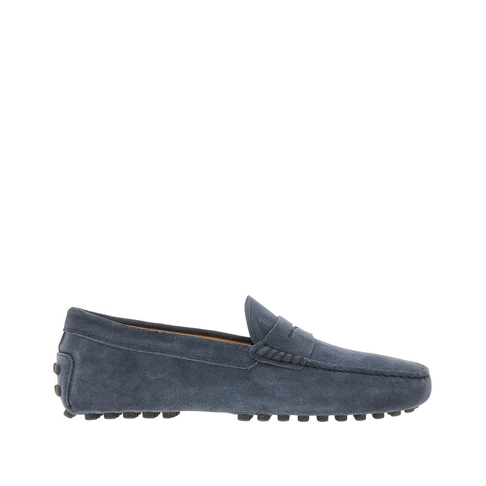 Suede leather Gommino Bubble loafers