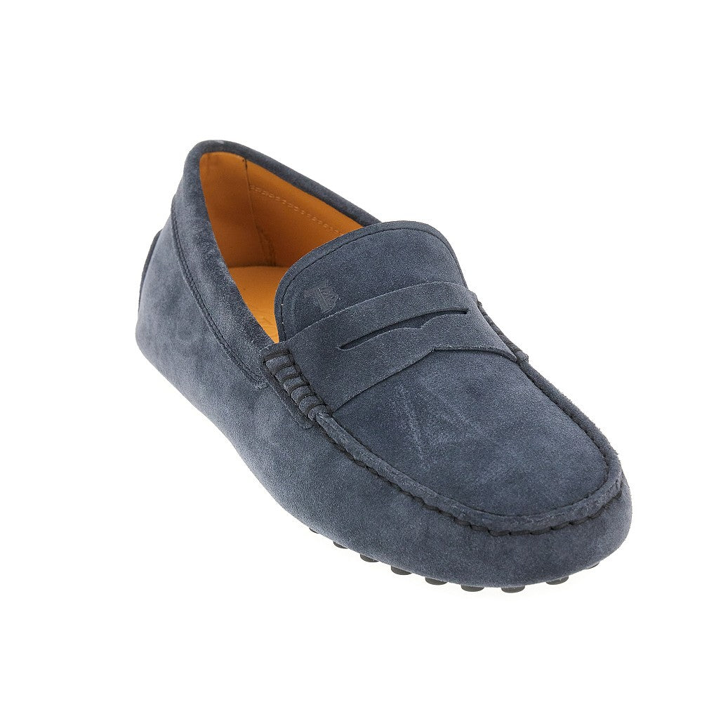 Suede leather Gommino Bubble loafers