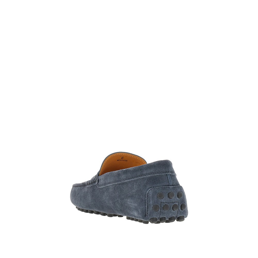 Suede leather Gommino Bubble loafers