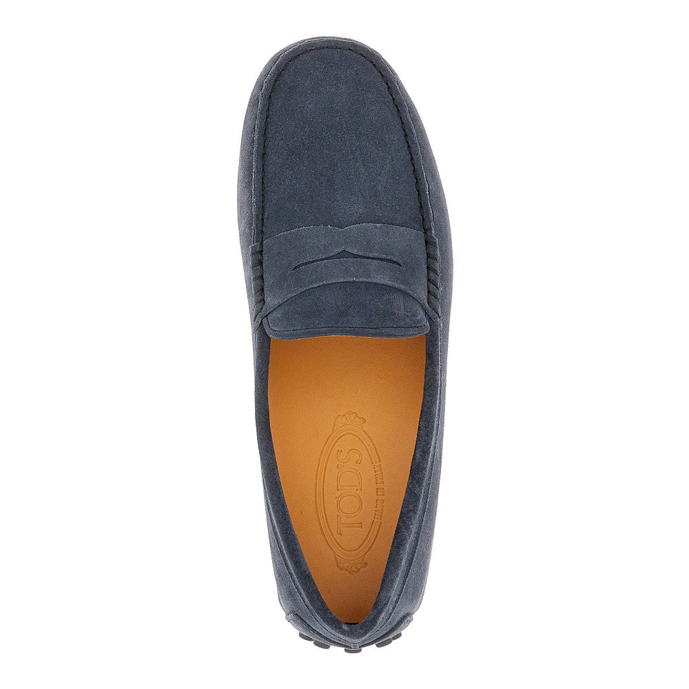 Suede leather Gommino Bubble loafers