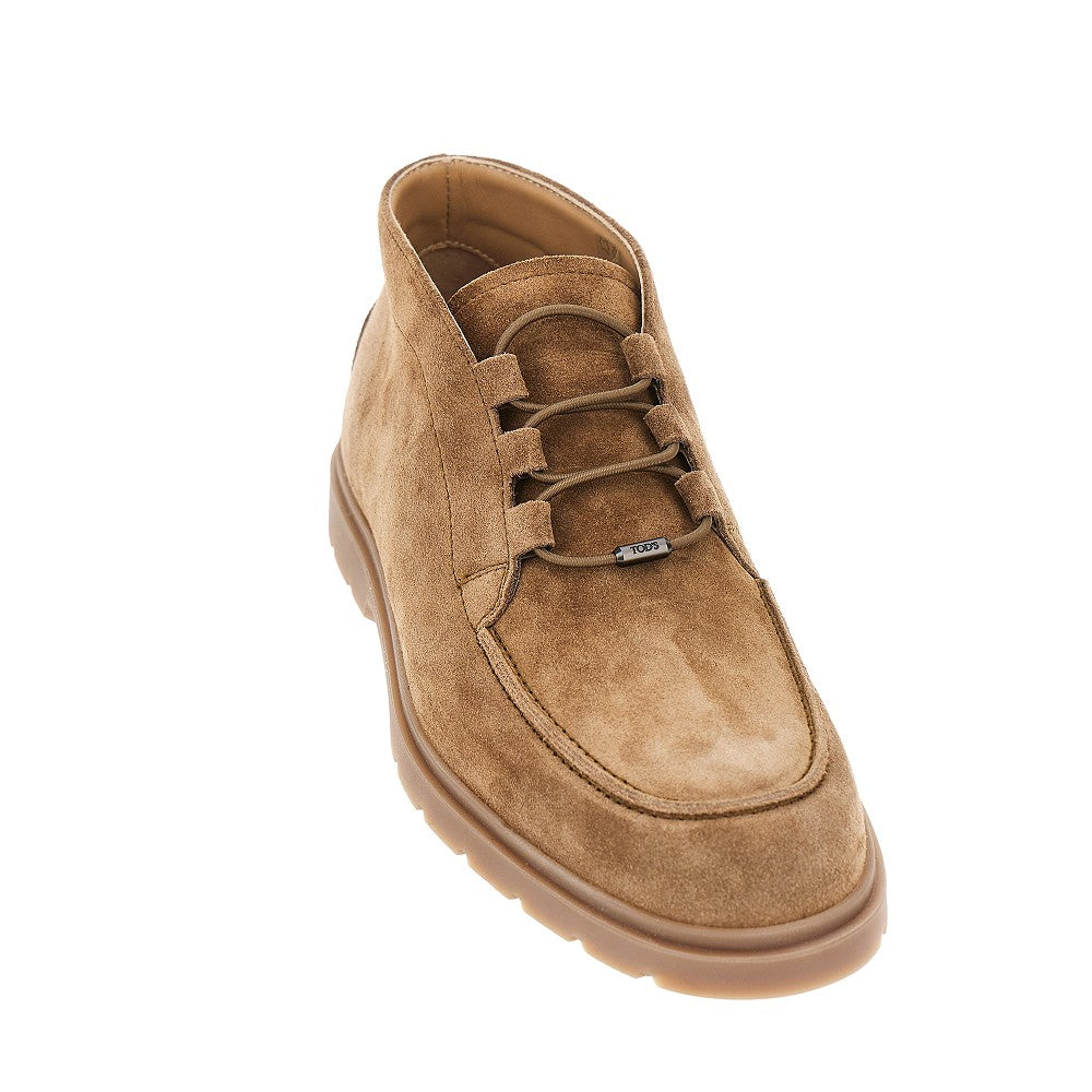 Suede leather desert boots