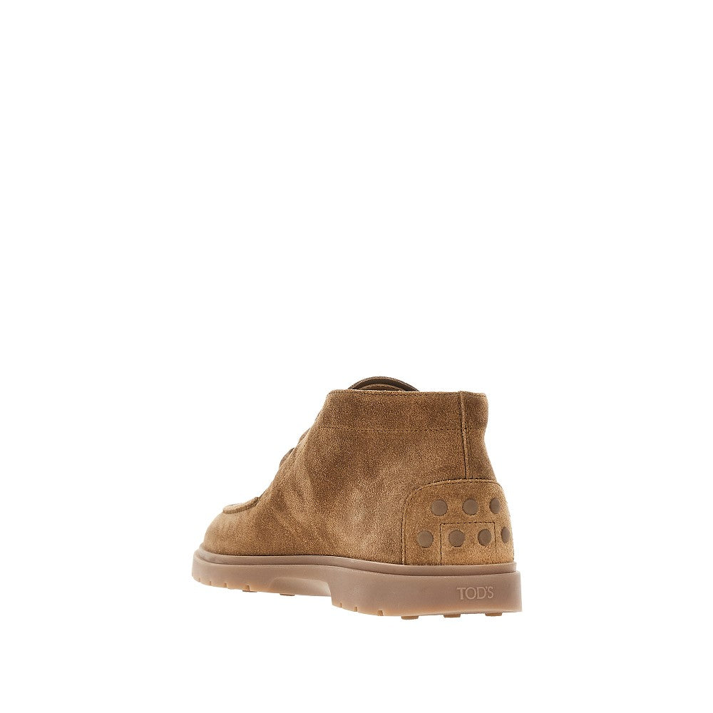 Suede leather desert boots