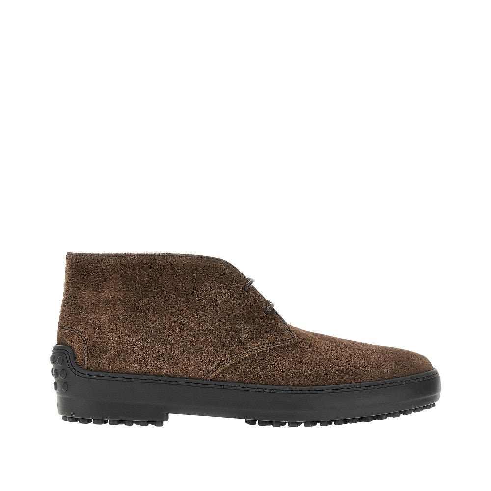 Suede leather desert boots