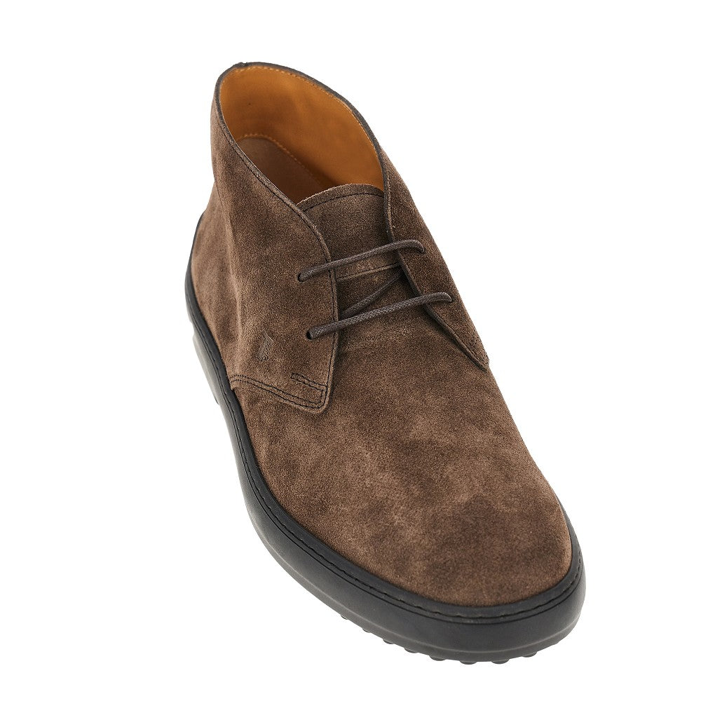 Suede leather desert boots