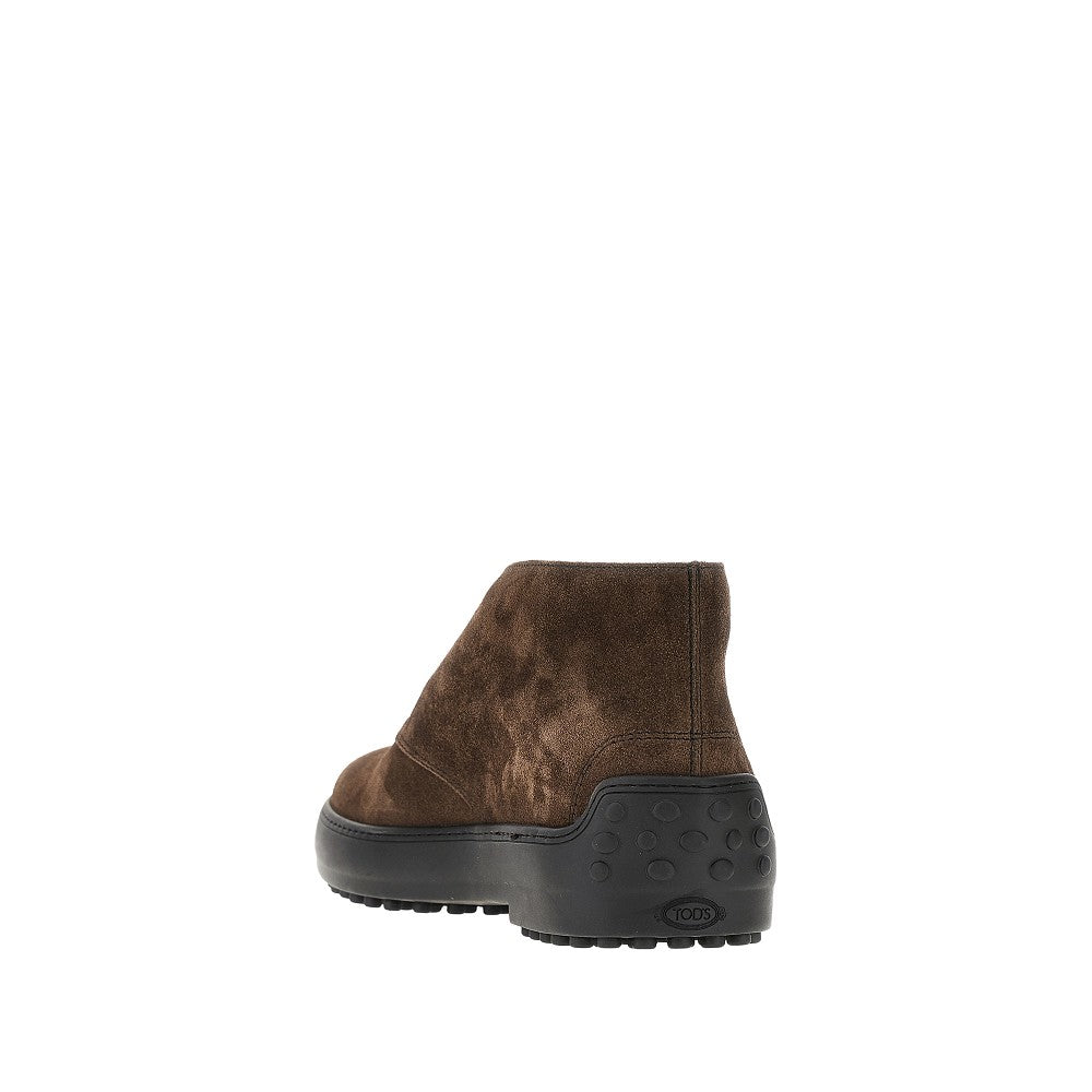 Suede leather desert boots
