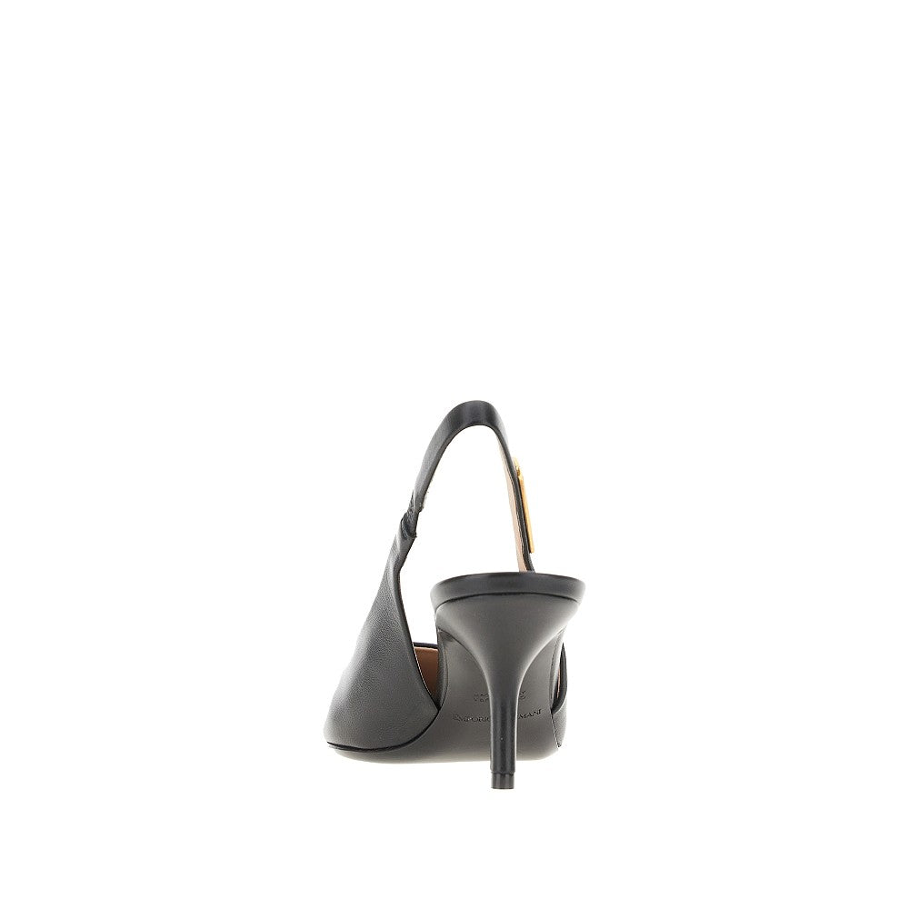 Décolleté slingback in nappa