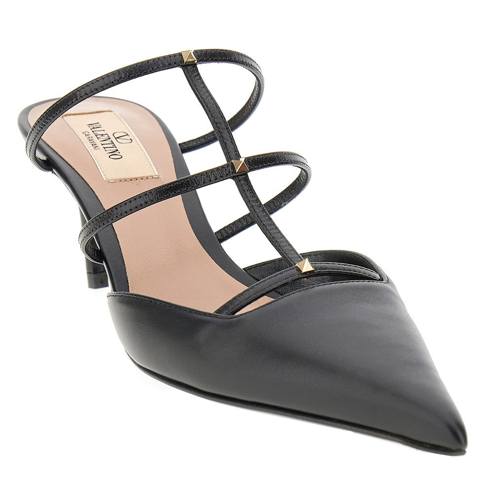 Mules Rockstud Wispy in pelle