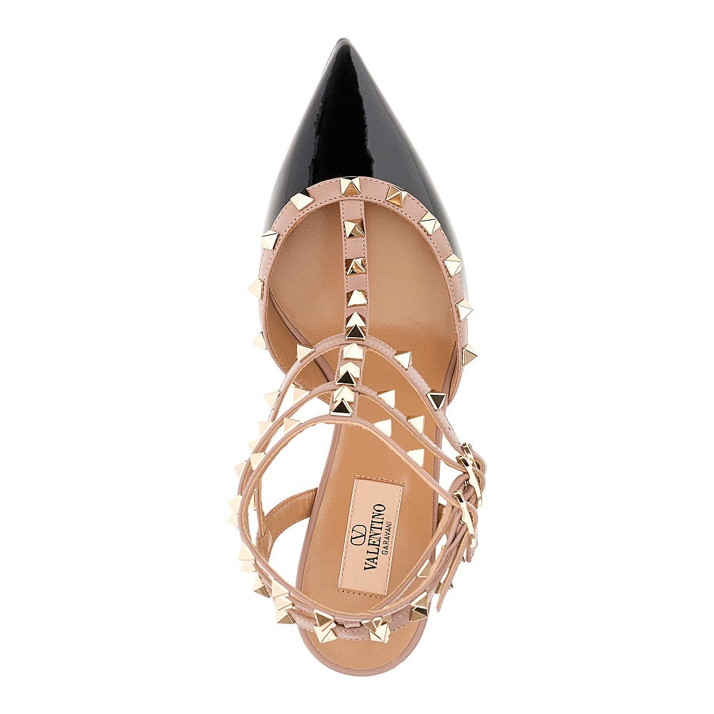 'Rockstud' patent leather pumps