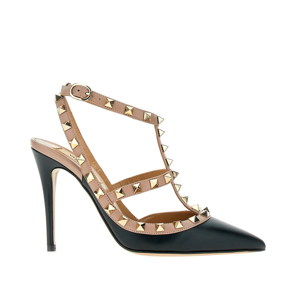 'Rockstud' leather pumps