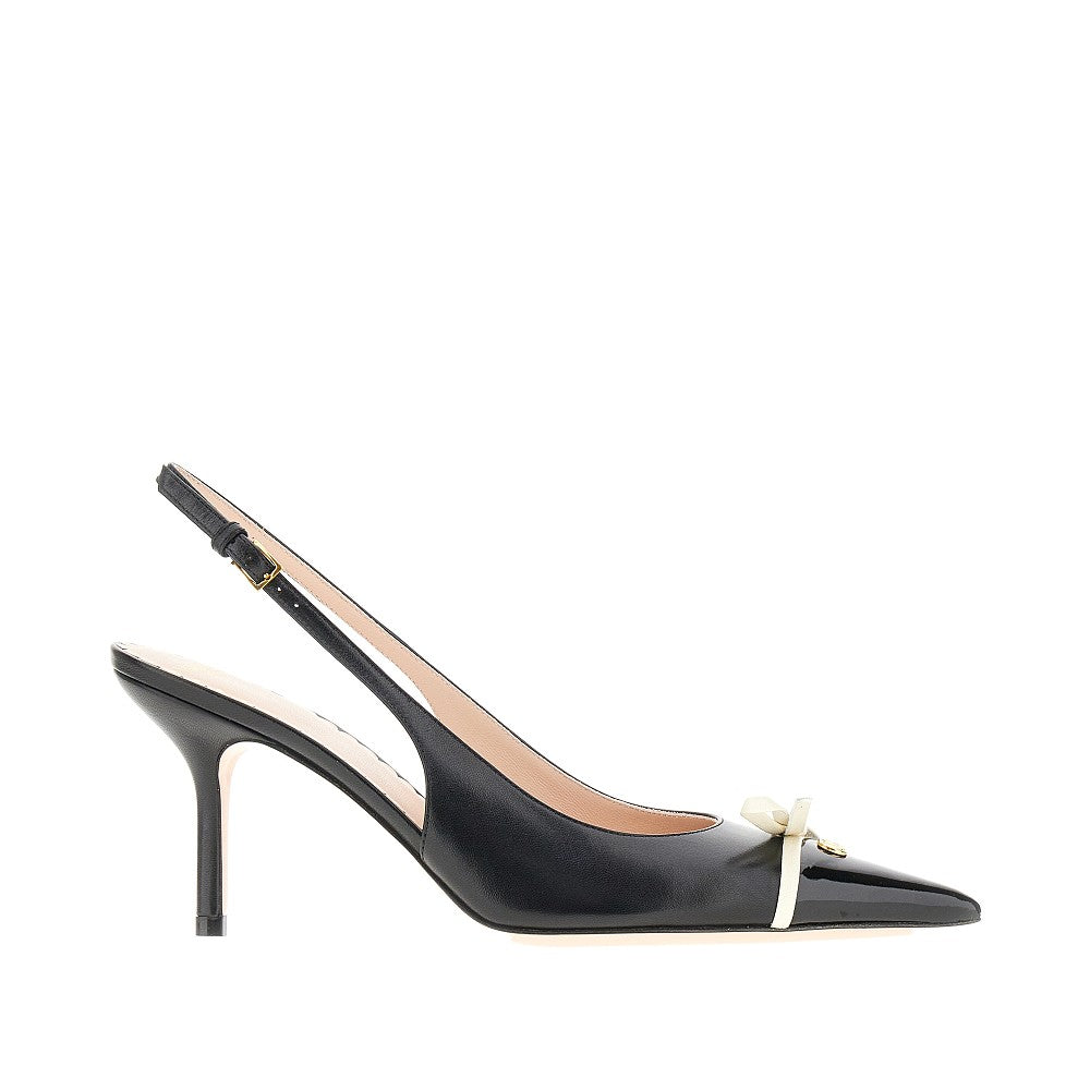 Décolleté slingback con fiocco