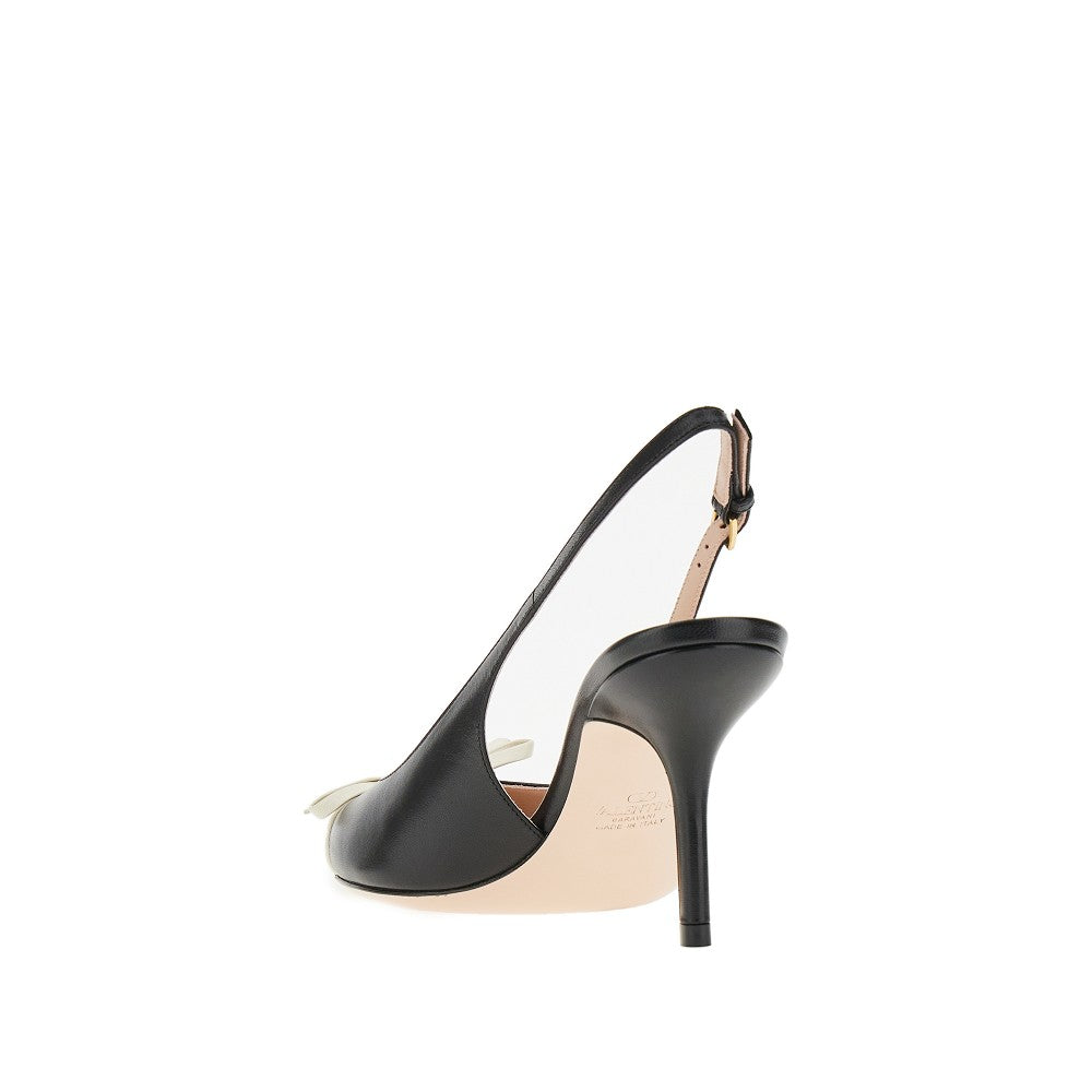 Décolleté slingback con fiocco